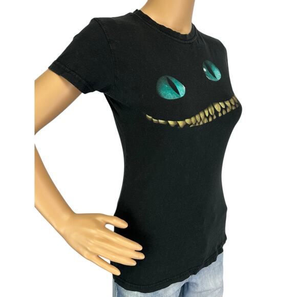 Disney Official 2010 Alice in Wonderland Cheshire Cat Shirt RARE Women's Size S - Picture 2 of 8